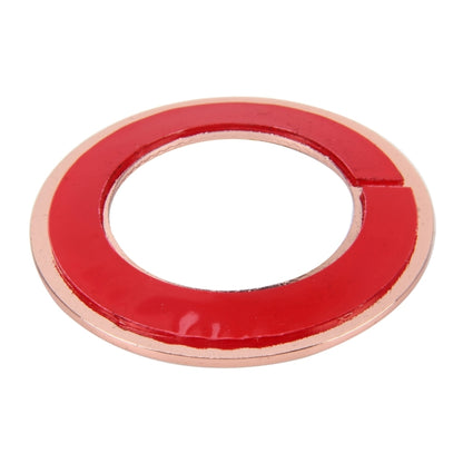 Car Aluminum Steering Wheel Decoration Ring with Diamonds For Volkswagen(Pink) by buy2fix