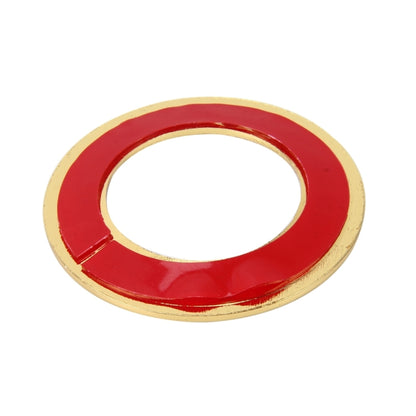 Car Aluminum Steering Wheel Decoration Ring with Diamonds For Volkswagen(Gold) by buy2fix