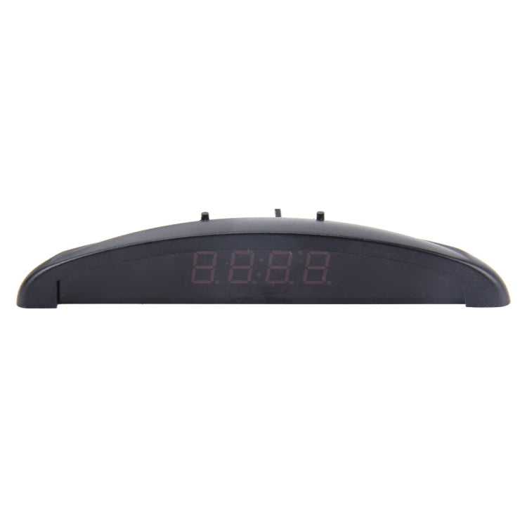 2 in 1 Car LED Digital Display Thermometer Clock(White) by buy2fix