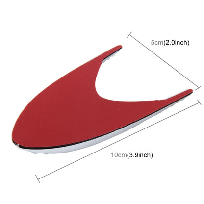 2 PCS Car Plastic Decorative Sticker, Size: 10.0 x 5.0cm(Silver + Blue) by buy2fix