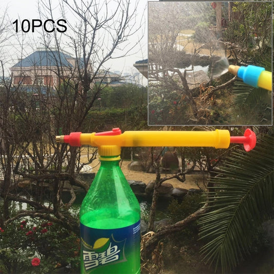 10pcs High Pressure Plastic Bottle Drink Beverage Trolley Gun Spray  Reciprocating Sprayer Coke Bottle Sprayer Manual Pressure Sprayer, Random Color Delivery - Watering & Irrigation by buy2fix | Online Shopping UK | buy2fix