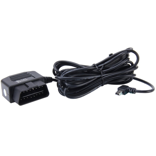 Car Auto 16Pin OBDII Charging Cable Mini 5 Pin USB Power Adapter with Switch Button for GPS Tablet E-dog Phone, Cable Length: 3.4m - DIY Modified Charger by buy2fix | Online Shopping UK | buy2fix