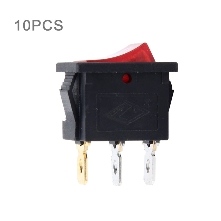 10 PCS Car Auto Universal DIY 3 Pin Boat Cap OFF- ON Push Button - Car Switches by buy2fix | Online Shopping UK | buy2fix