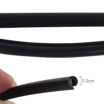 5m Car Decorative Strip PVC Chrome Decoration Strip Door Seal Window Seal(Black) by buy2fix