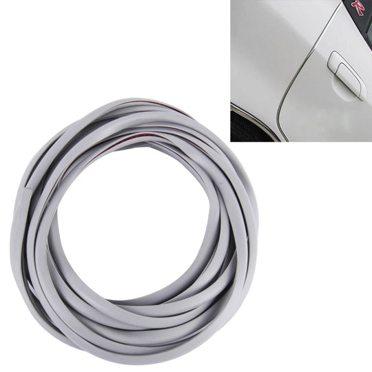 Bande décorative de voiture en PVC chromé, 5m, joint de porte et de fenêtre (gris)