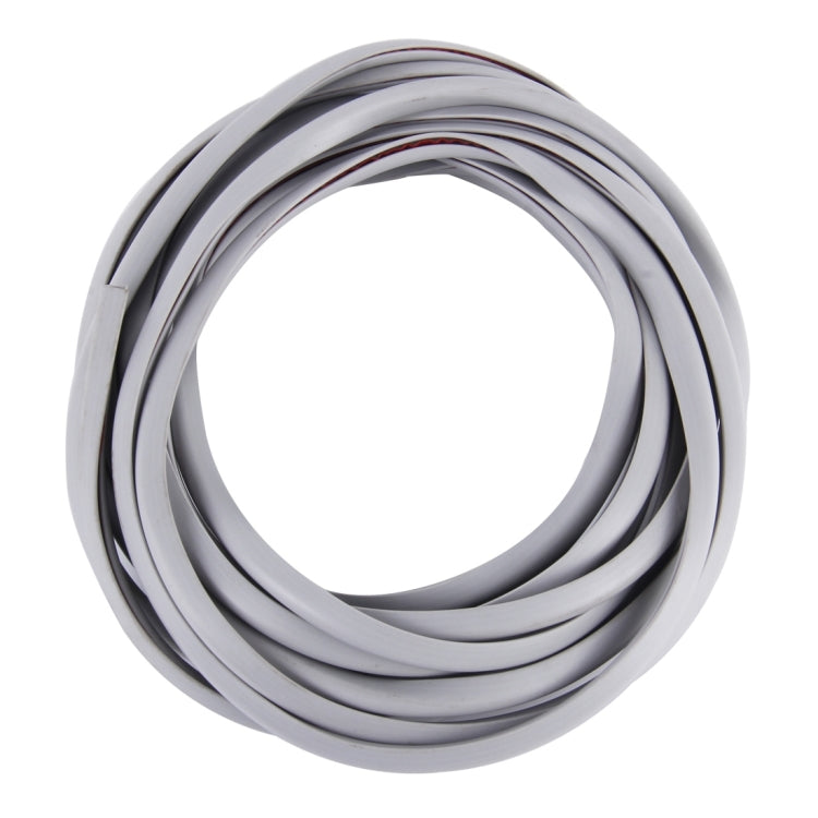 5m Car Decorative Strip PVC Chrome Decoration Strip Door Seal Window Seal(Grey) by buy2fix