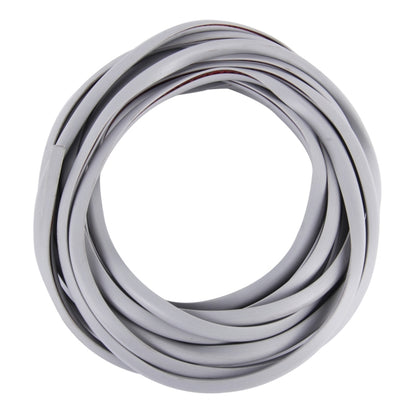 5m Car Decorative Strip PVC Chrome Decoration Strip Door Seal Window Seal(Grey) by buy2fix