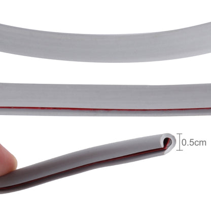 5m Car Decorative Strip PVC Chrome Decoration Strip Door Seal Window Seal(Grey) by buy2fix