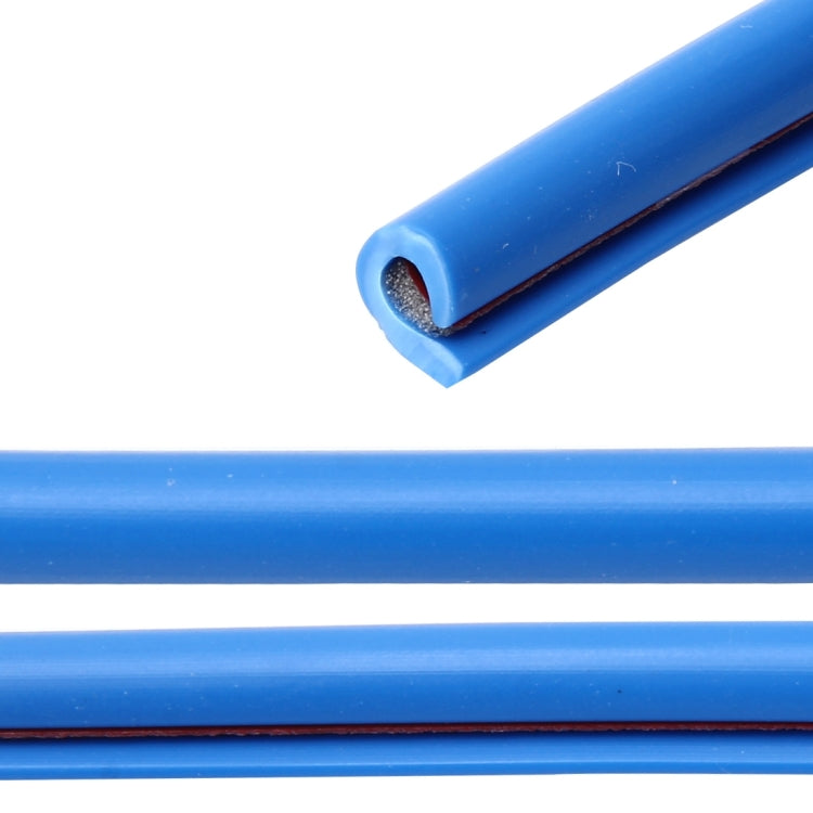 5m Car Decorative Strip PVC Chrome Decoration Strip Door Seal Window Seal(Blue) by buy2fix