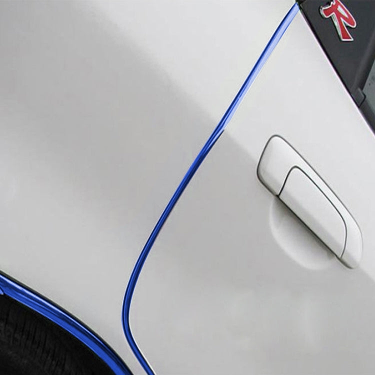 5m Car Decorative Strip PVC Chrome Decoration Strip Door Seal Window Seal(Blue) by buy2fix