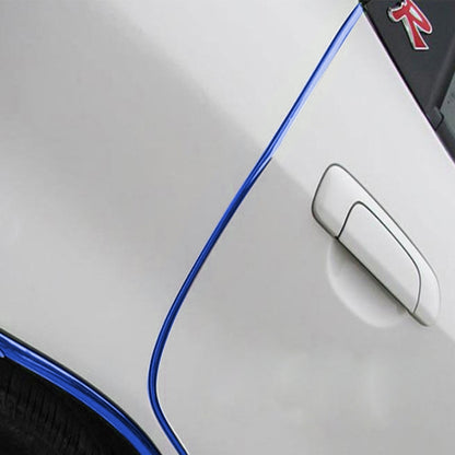 5m Car Decorative Strip PVC Chrome Decoration Strip Door Seal Window Seal(Blue) by buy2fix