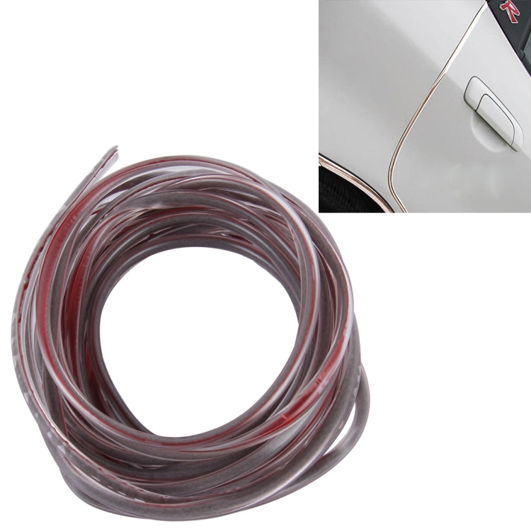 5m Car Decorative Strip PVC Chrome Decoration Strip Door Seal Window Seal(Transparent) by buy2fix
