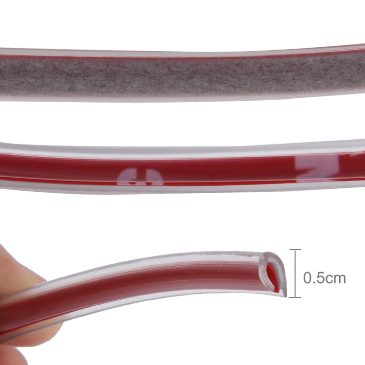 5m Car Decorative Strip PVC Chrome Decoration Strip Door Seal Window Seal(Transparent) by buy2fix