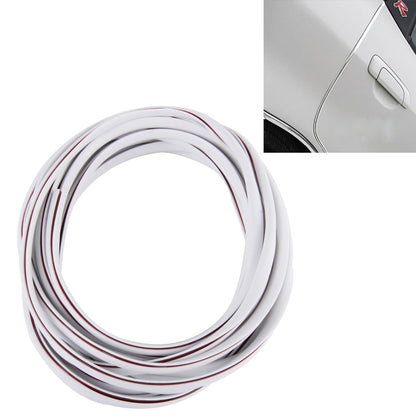 5m Car Decorative Strip PVC Chrome Decoration Strip Door Seal Window Seal(White) by buy2fix