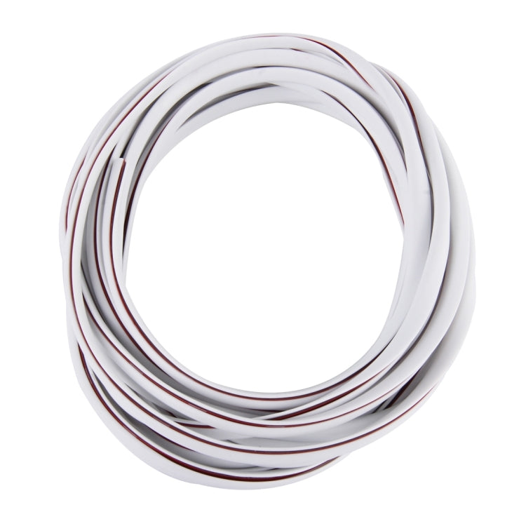 5m Car Decorative Strip PVC Chrome Decoration Strip Door Seal Window Seal(White) by buy2fix