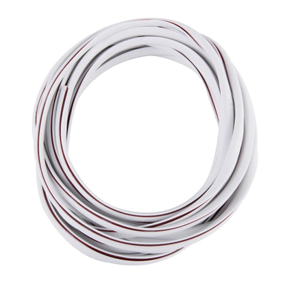 5m Car Decorative Strip PVC Chrome Decoration Strip Door Seal Window Seal(White) by buy2fix
