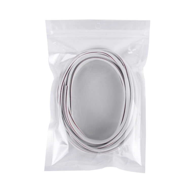 5m Car Decorative Strip PVC Chrome Decoration Strip Door Seal Window Seal(White) by buy2fix