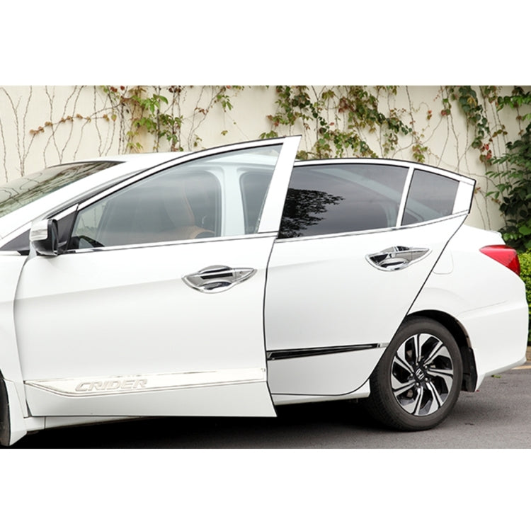 5.6m Car Decorative Strip Rubber Chrome Decoration Strip Door Seal Window Seal (Black) by buy2fix