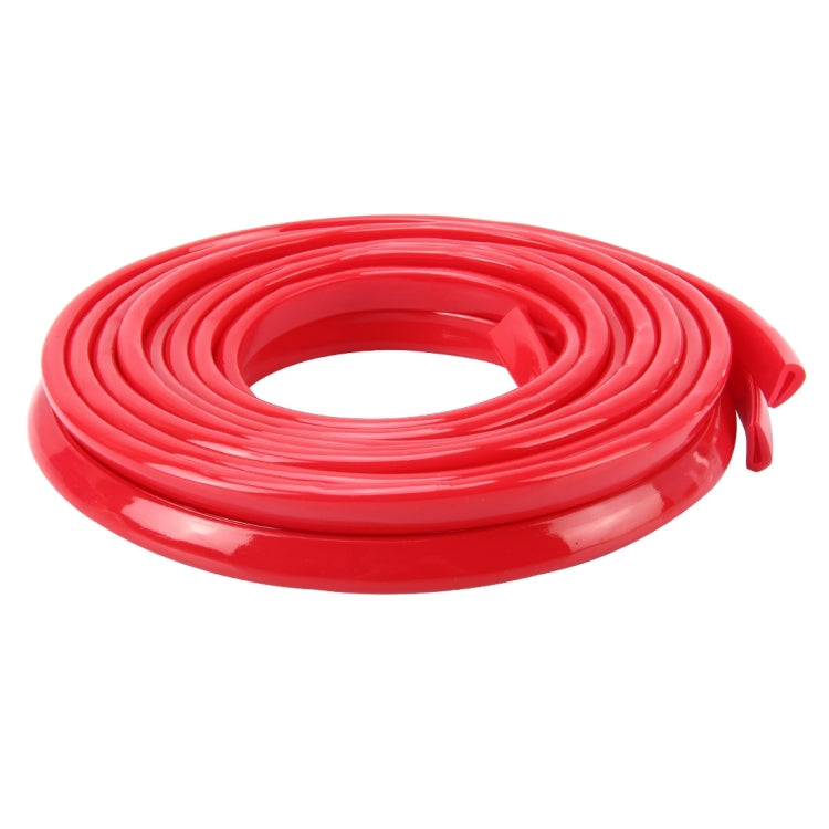 5.6m Car Decorative Strip Rubber Chrome Decoration Strip Door Seal Window Seal(Red) by buy2fix