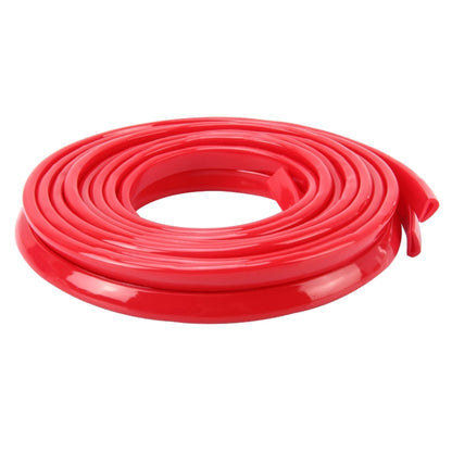 5.6m Car Decorative Strip Rubber Chrome Decoration Strip Door Seal Window Seal(Red) by buy2fix