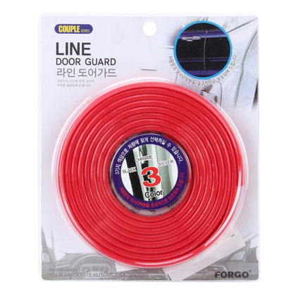 5.6m Car Decorative Strip Rubber Chrome Decoration Strip Door Seal Window Seal(Red) by buy2fix