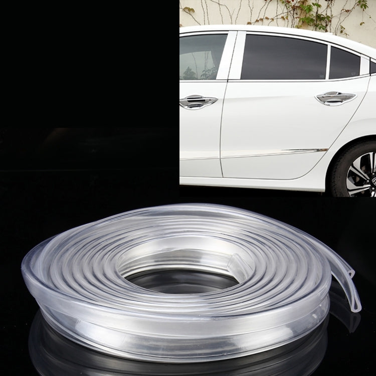 5.6m Car Decorative Strip Rubber Chrome Decoration Strip Door Seal Window Seal (Transparent) by buy2fix