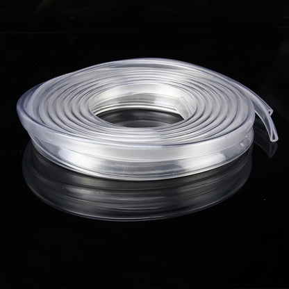 5.6m Car Decorative Strip Rubber Chrome Decoration Strip Door Seal Window Seal (Transparent) by buy2fix