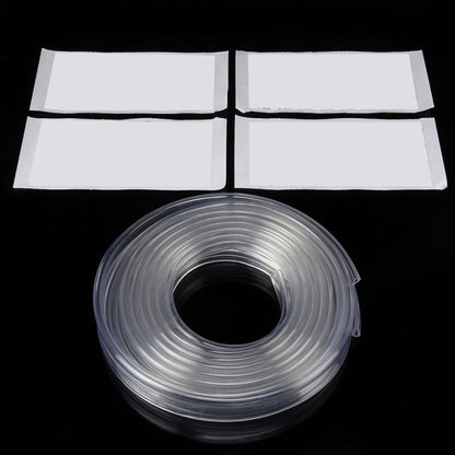 5.6m Car Decorative Strip Rubber Chrome Decoration Strip Door Seal Window Seal (Transparent) by buy2fix