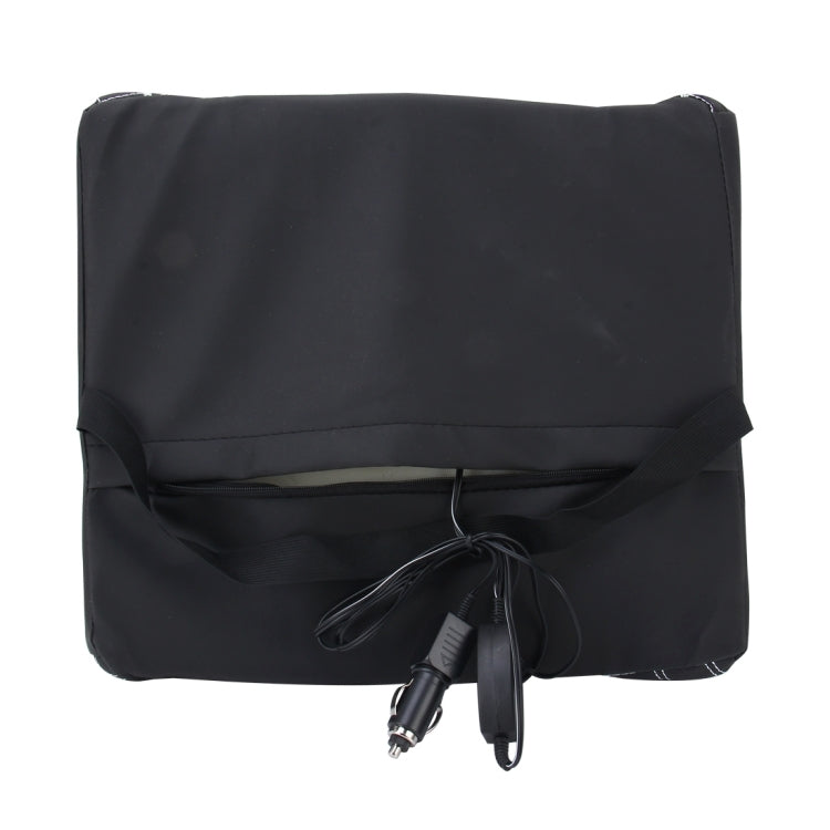 12V Four Season Chemical Fiber Wrapping Lumbar Seat Relaxation Waist Support Cushion for Car Office Family (White) by buy2fix