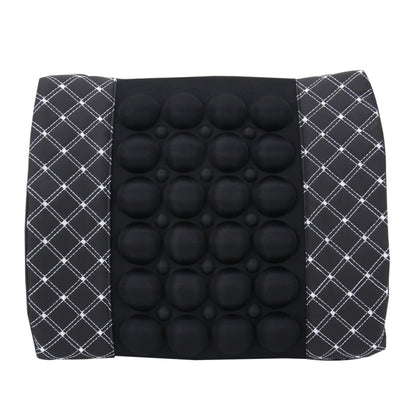 12V Four Season Chemical Fiber Wrapping Lumbar Seat Relaxation Waist Support Cushion for Car Office Family (White) by buy2fix