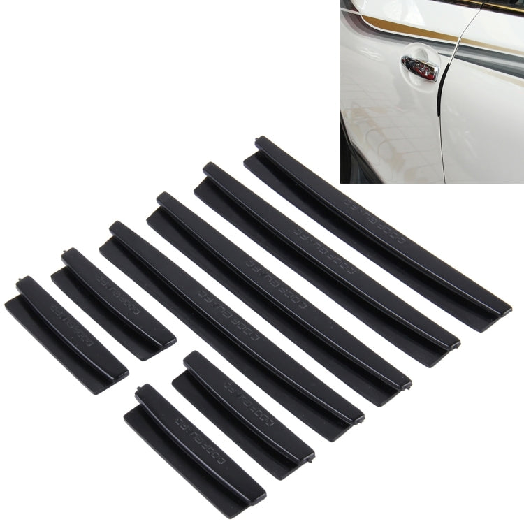 FR JG-031 8 PCS Rubber Car Side Door Edge Protection Guards Cover Trims Stickers(Black) by buy2fix