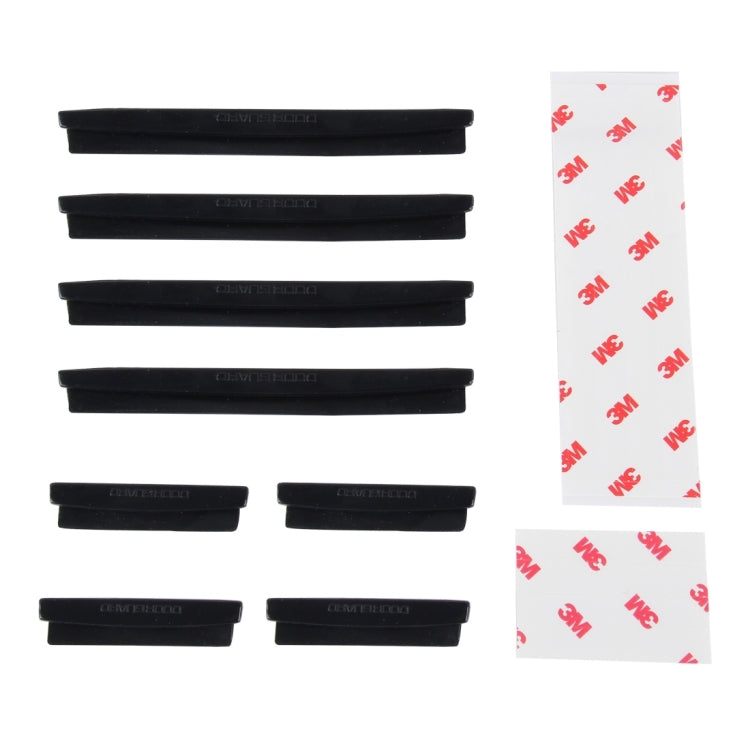 FR JG-031 8 PCS Rubber Car Side Door Edge Protection Guards Cover Trims Stickers(Black) by buy2fix