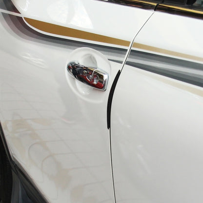 FR JG-031 8 PCS Rubber Car Side Door Edge Protection Guards Cover Trims Stickers(Black) by buy2fix