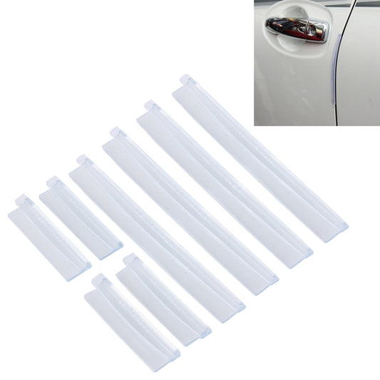 FR JG-031 8 PCS Rubber Car Side Door Edge Protection Guards Cover Trims Stickers(Transparent) by buy2fix