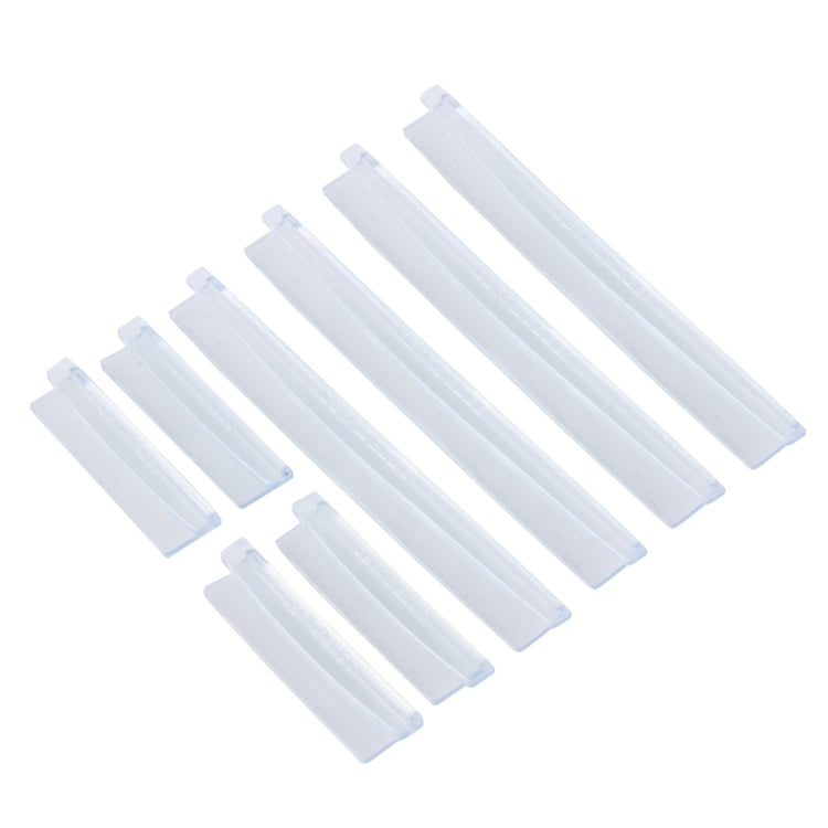 FR JG-031 8 PCS Rubber Car Side Door Edge Protection Guards Cover Trims Stickers(Transparent) by buy2fix