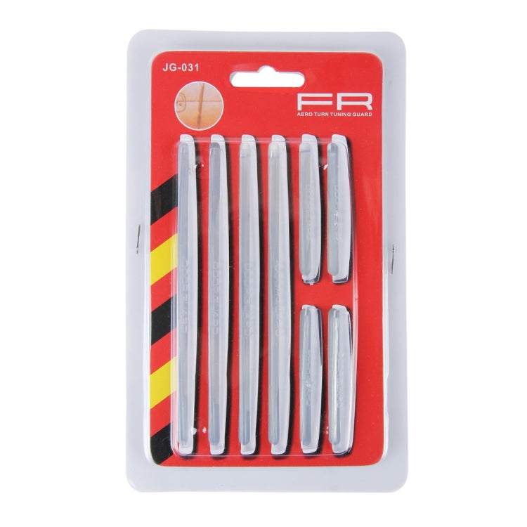 FR JG-031 8 PCS Rubber Car Side Door Edge Protection Guards Cover Trims Stickers(Transparent) by buy2fix