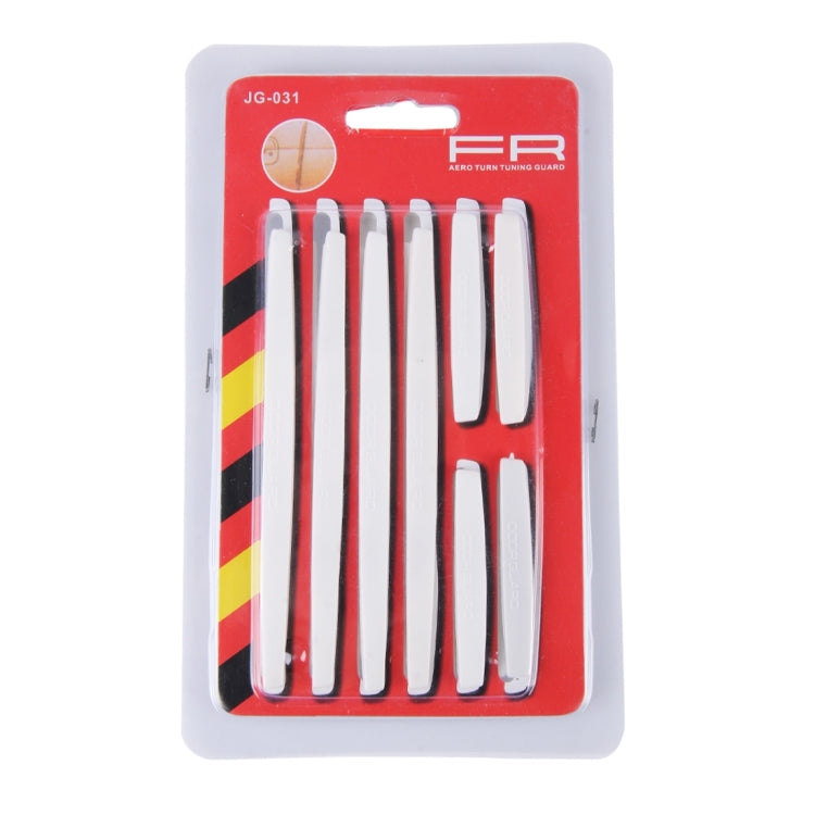 FR JG-031 8 PCS Rubber Car Side Door Edge Protection Guards Cover Trims Stickers(White) by buy2fix