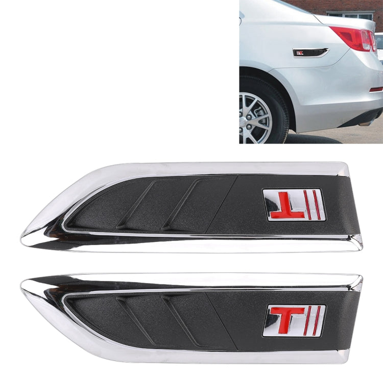 2 PCS Car Side Air Intake Flow Vent Fender Decorative Stickers Cover by buy2fix