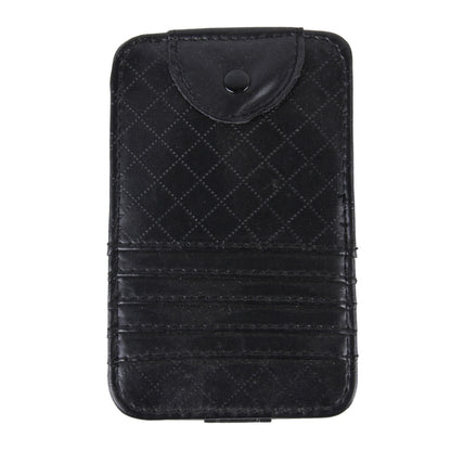 FUDAOCHE Multi-functional Auto Car Sun Visor Sunglasses Holder Card CD Storage Holder Pouch Bag(Black) by buy2fix