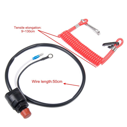 Universal Stop Switch + Safe Lanyard for ATV Boat - Car Switches by buy2fix | Online Shopping UK | buy2fix
