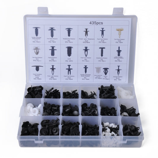 435 PCS Car Retainer Clips Assortment Car Panel Trim Plastic Fasteners Rivet Clips Set for Ford / Jeep - Nuts & Bolts by buy2fix | Online Shopping UK | buy2fix