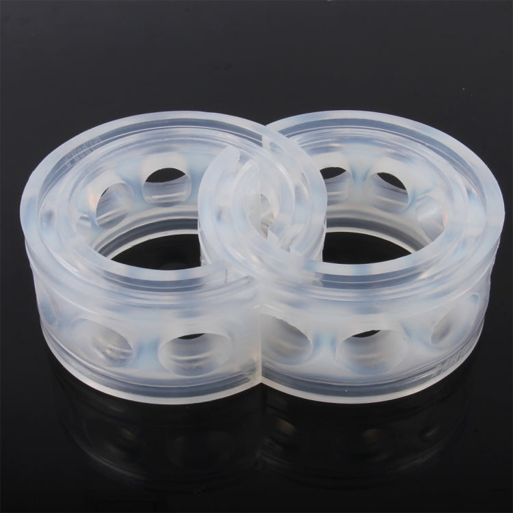 2 PCS Car Auto D Type Shock Absorber Spring Bumper Power Cushion Buffer, Spring Spacing: 22mm, Colloid Height: 43mm by buy2fix