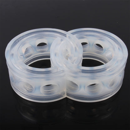 2 PCS Car Auto D Type Shock Absorber Spring Bumper Power Cushion Buffer, Spring Spacing: 22mm, Colloid Height: 43mm by buy2fix