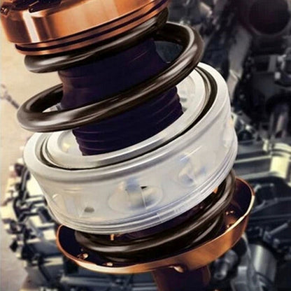 2 PCS Car Auto D Type Shock Absorber Spring Bumper Power Cushion Buffer, Spring Spacing: 22mm, Colloid Height: 43mm by buy2fix