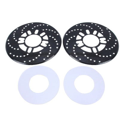 2 PCS Universal Aluminium Auto Car Wheel Disc Brake Racing Decorative Cover(Black) - Wheels Tires & Parts by buy2fix | Online Shopping UK | buy2fix