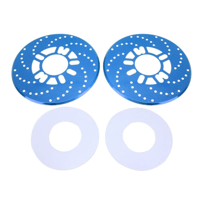 2 PCS Universal Aluminium Auto Car Wheel Disc Brake Racing Decorative Cover(Blue) - Wheels Tires & Parts by buy2fix | Online Shopping UK | buy2fix