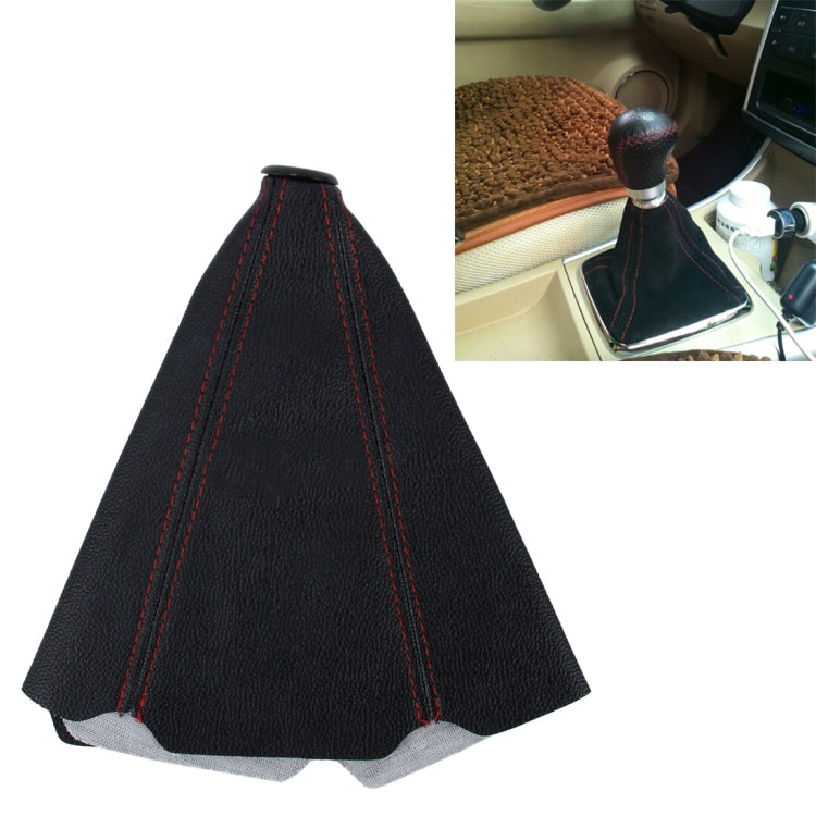 Car Auto Universal Leather Waterproof Dustproof Hand Brake Shift Knob Cover by buy2fix