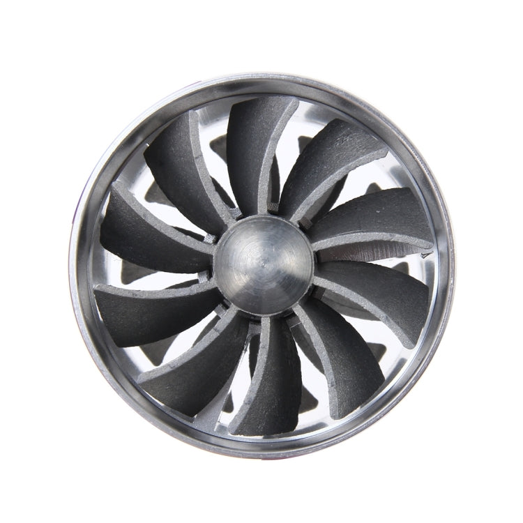 F1-Z Car Stainless Universal Supercharger Dual Double Turbine Air Intake Fuel Saver Turbo Turboing Charger Fan Set kit(Silver) by buy2fix