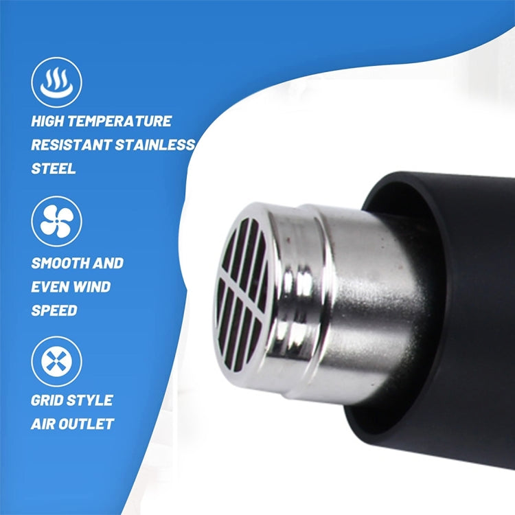 DINGGUAGUA 1800W Industrial Heavy Duty Professional Adjustable Temperature Heat Air Gun Tool(US Plug) - Heat Guns by buy2fix | Online Shopping UK | buy2fix