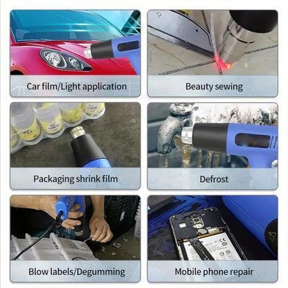 DINGGUAGUA 1800W Industrial Heavy Duty Professional Adjustable Temperature Heat Air Gun Tool(US Plug) - Heat Guns by buy2fix | Online Shopping UK | buy2fix